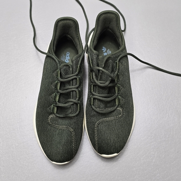 Adidas Tubular Shadow Olive Green Running Shoes Size 6.5 - Picture 1 of 10